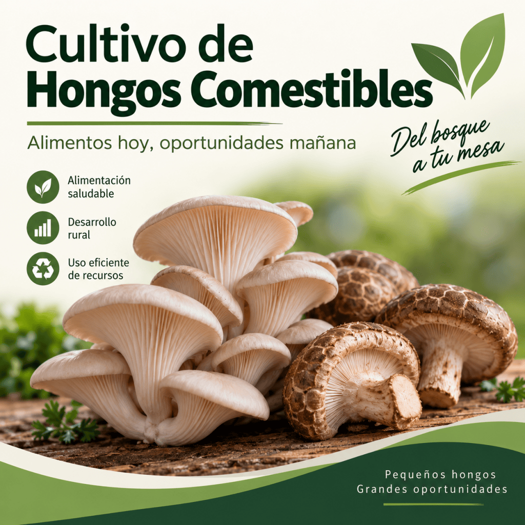 Cultivo de hongos comestibles (reseña de&nbsp;proyecto)